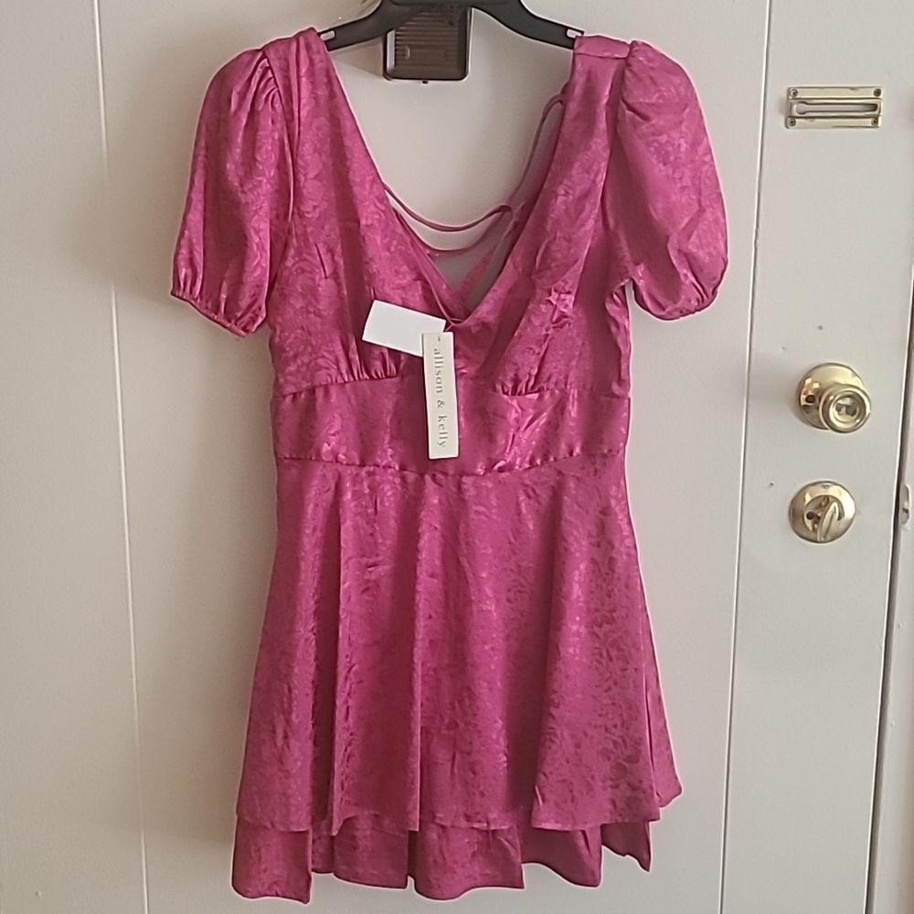 Pink romper dress Allison and Kelly NWT